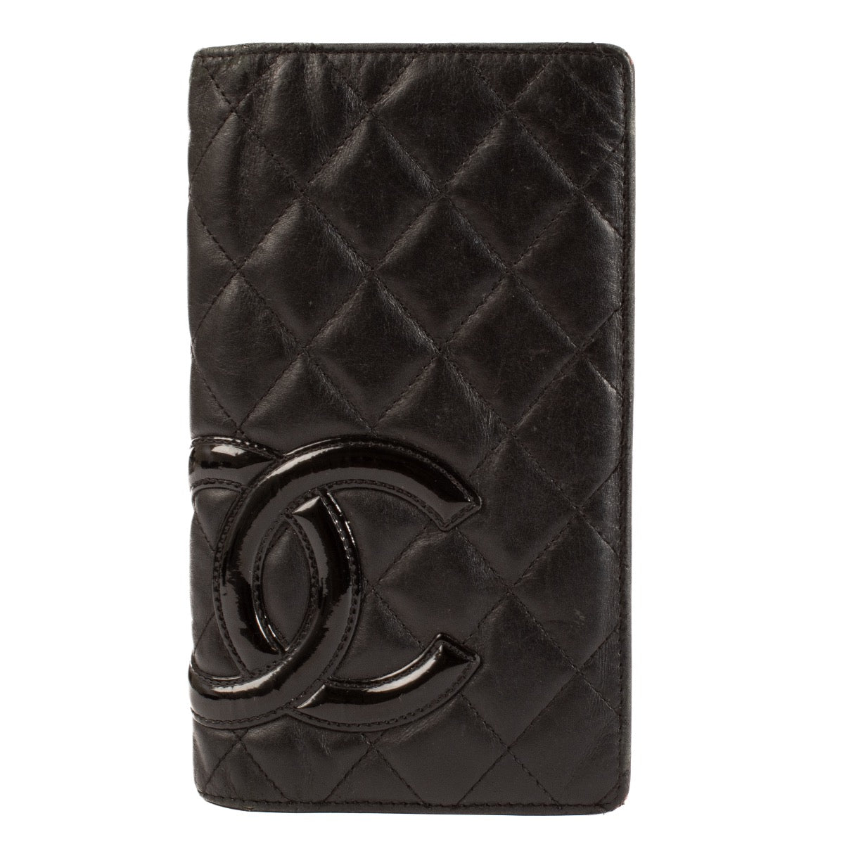 Shop safe online at Labellov in Antwerp, Brussels and Knokke this 100% authentic second hand Chanel Black Cambon Ligne Wallet