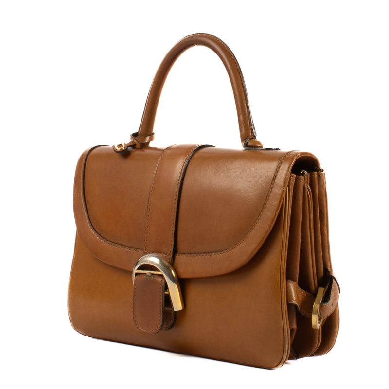 Delvaux Tan Natural Calfskin Brillant Rouilly Bag
