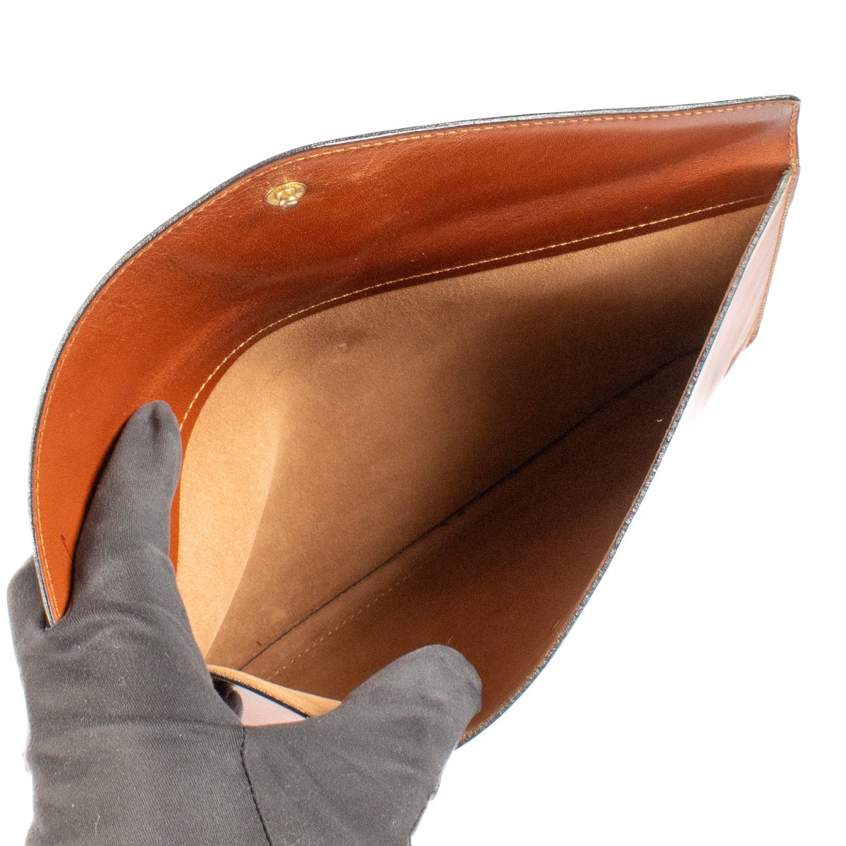 shop 100% authentic second Delvaux Brown Leather Clutch on Labellov.com