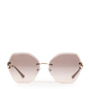 Bulgari Pink Frameless Sunglasses aan de beste prijs bij Labellov tweedehands luxe in Antwerpen en Knokke