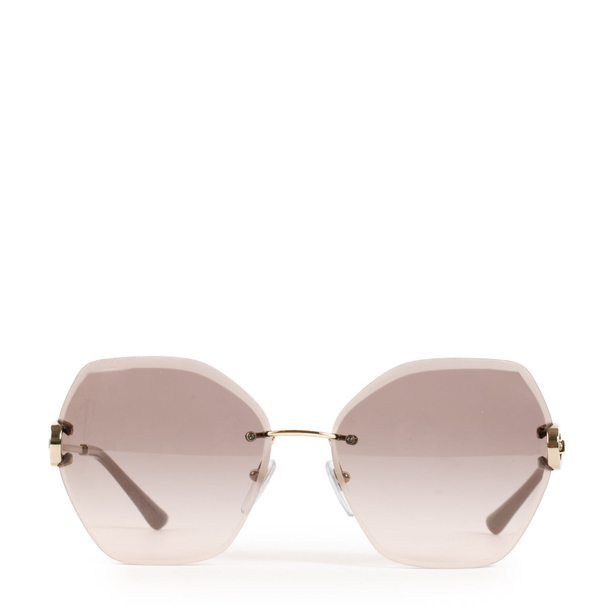 Bulgari Pink Frameless Sunglasses aan de beste prijs bij Labellov tweedehands luxe in Antwerpen en Knokke