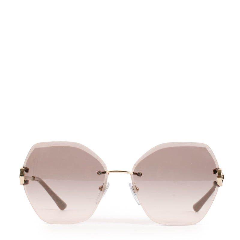 Bulgari Pink Frameless Sunglasses aan de beste prijs bij Labellov tweedehands luxe in Antwerpen en Knokke
