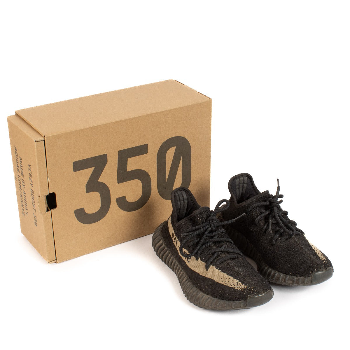 Yeezy 350 V2 Core Black/Green Sneakers