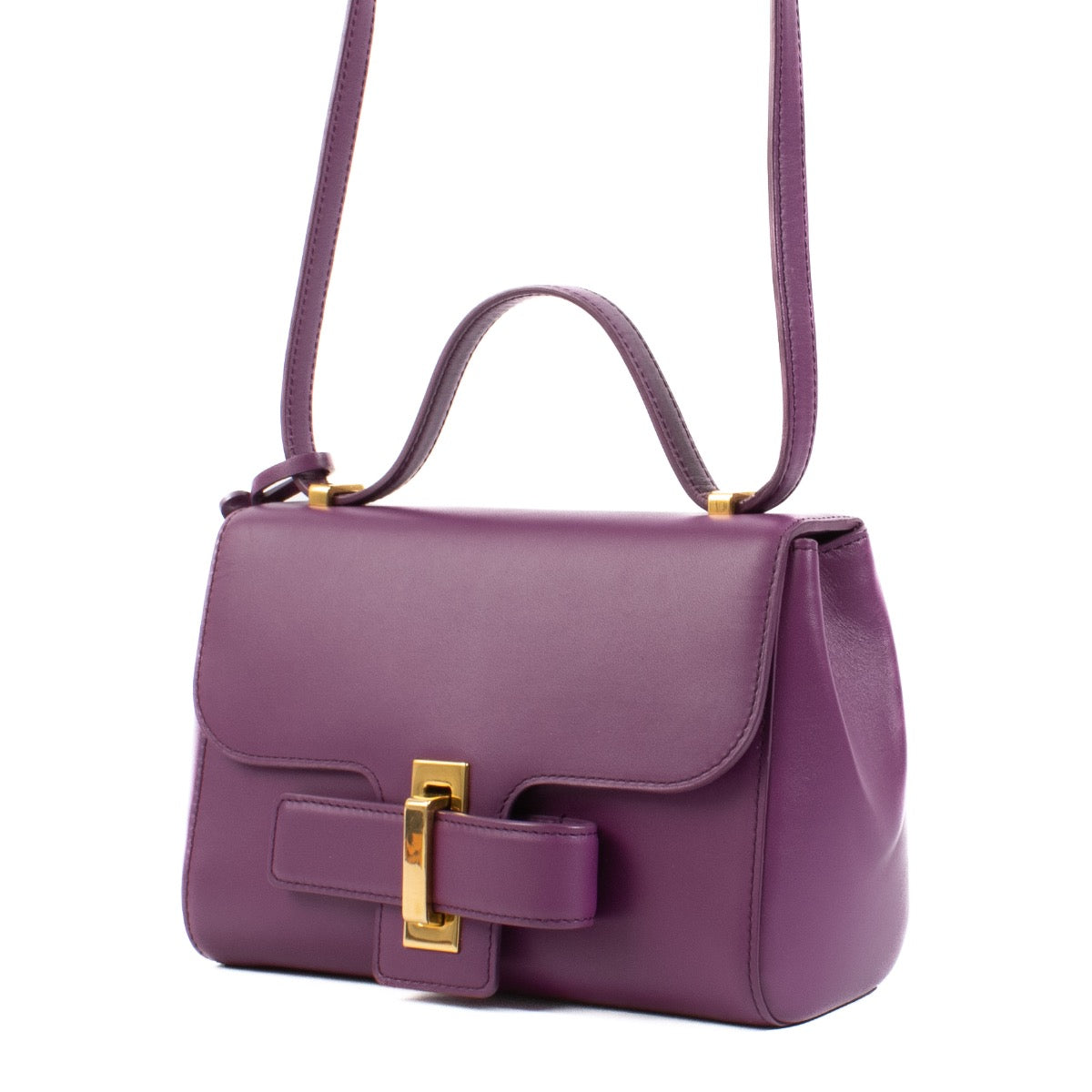 shop 100% authentic second hand Delvaux Purple Simplissime Mini Crossbody Bag on Labellov.com