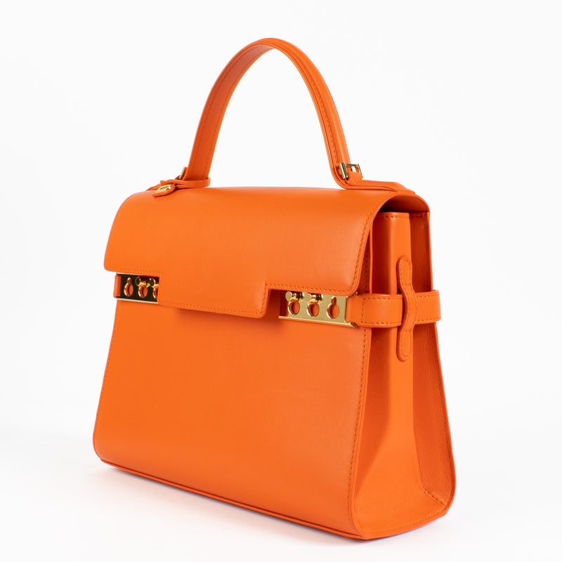 Shop 100% authentic second hand Delvaux Orange Tempête MM Bag on Labellov.com