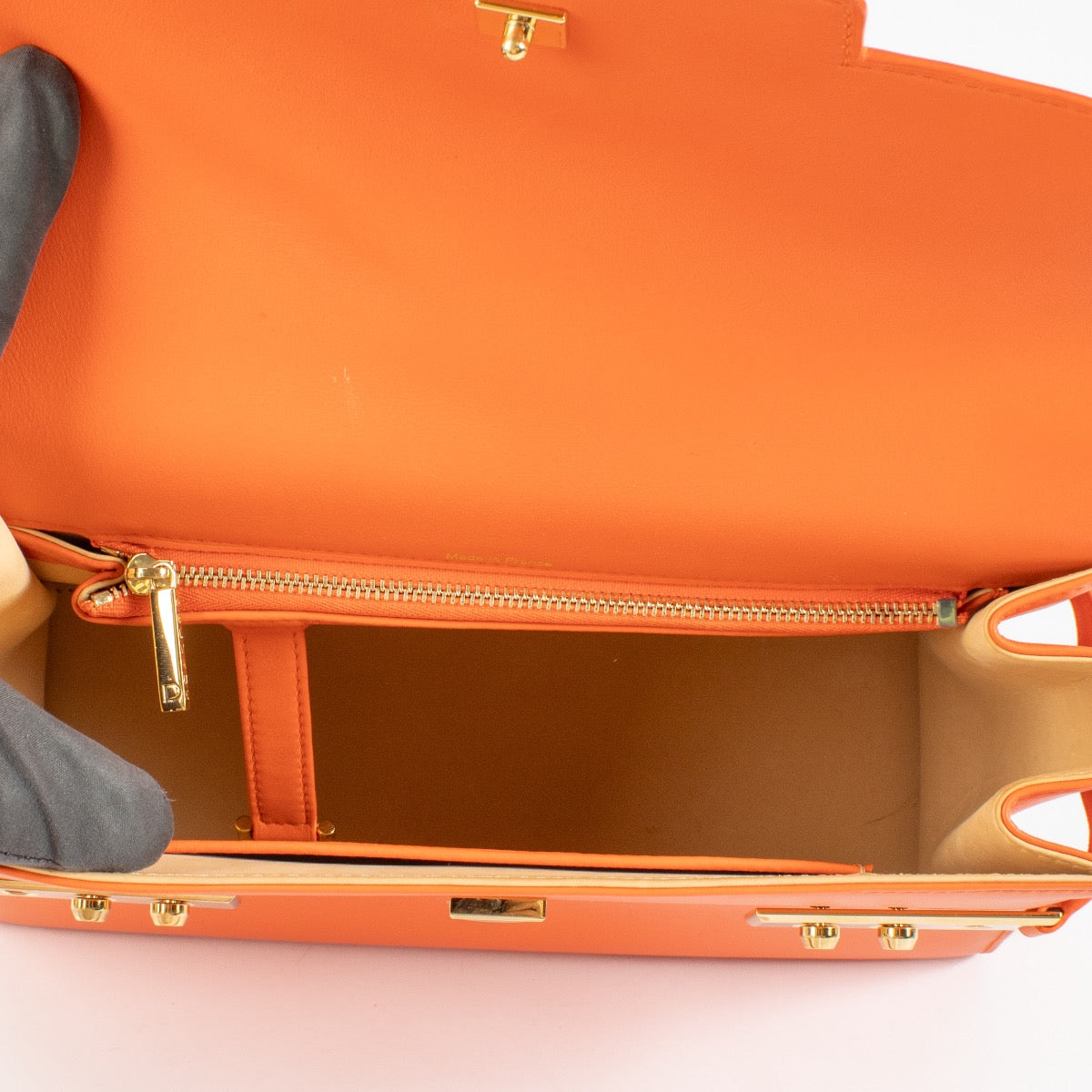 Shop 100% authentic second hand Delvaux Orange Tempête MM Bag on Labellov.com