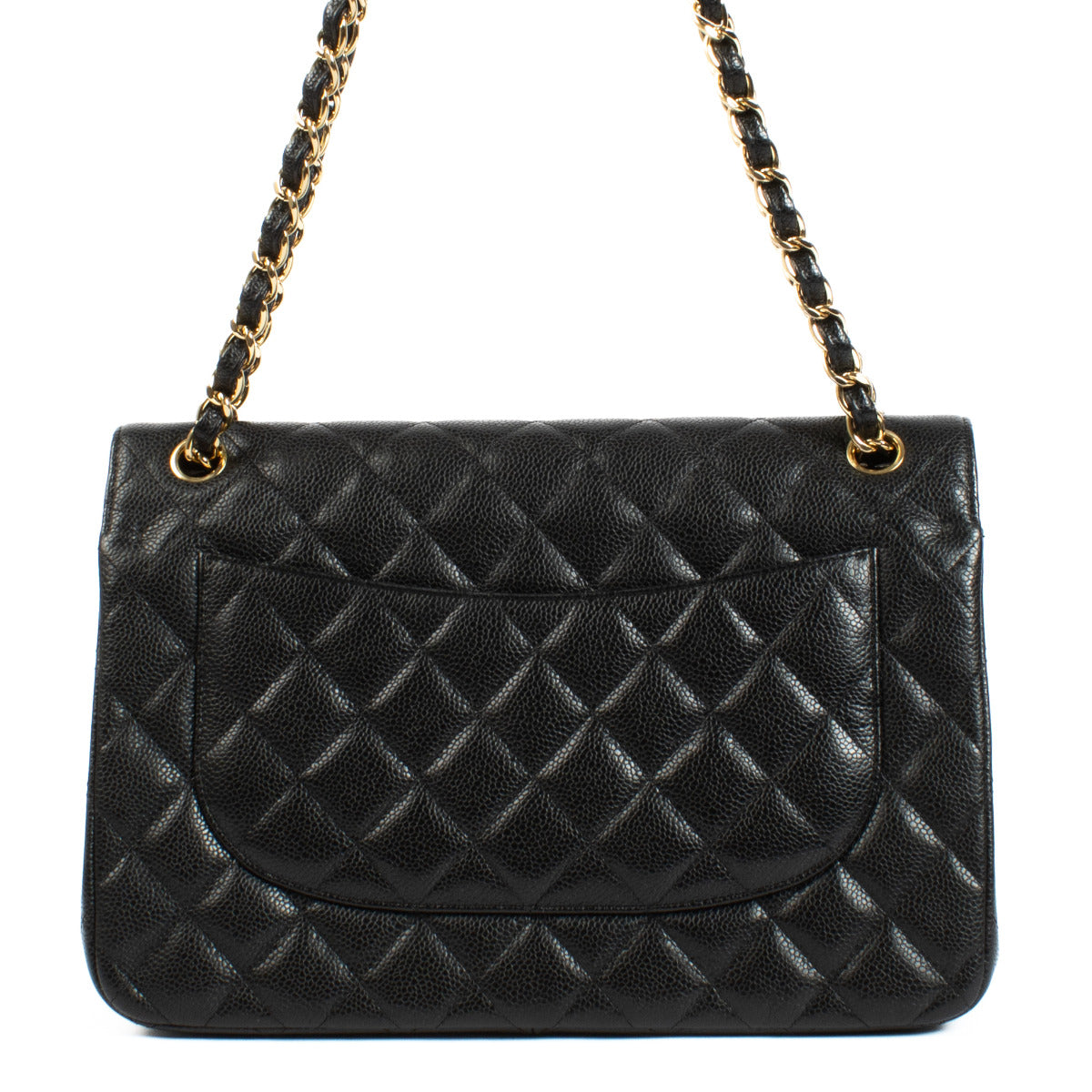 Chanel Zwart Caviar Large Classic Flap Bag