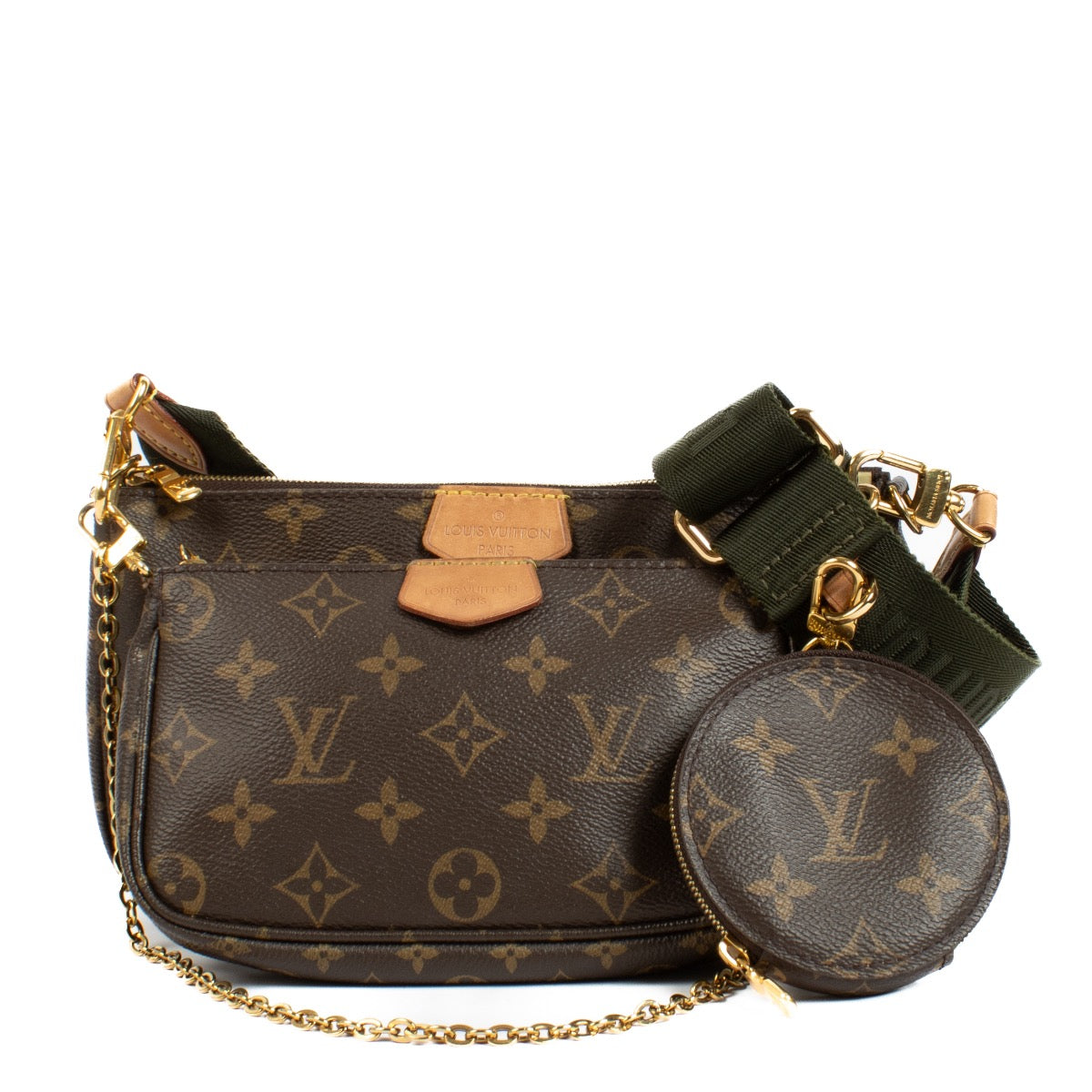 Shop safe online at Labellov in Antwerp, Brussels and Knokke this 100% authentic second hand Louis Vuitton Monogram Multi Pochette Crossbody