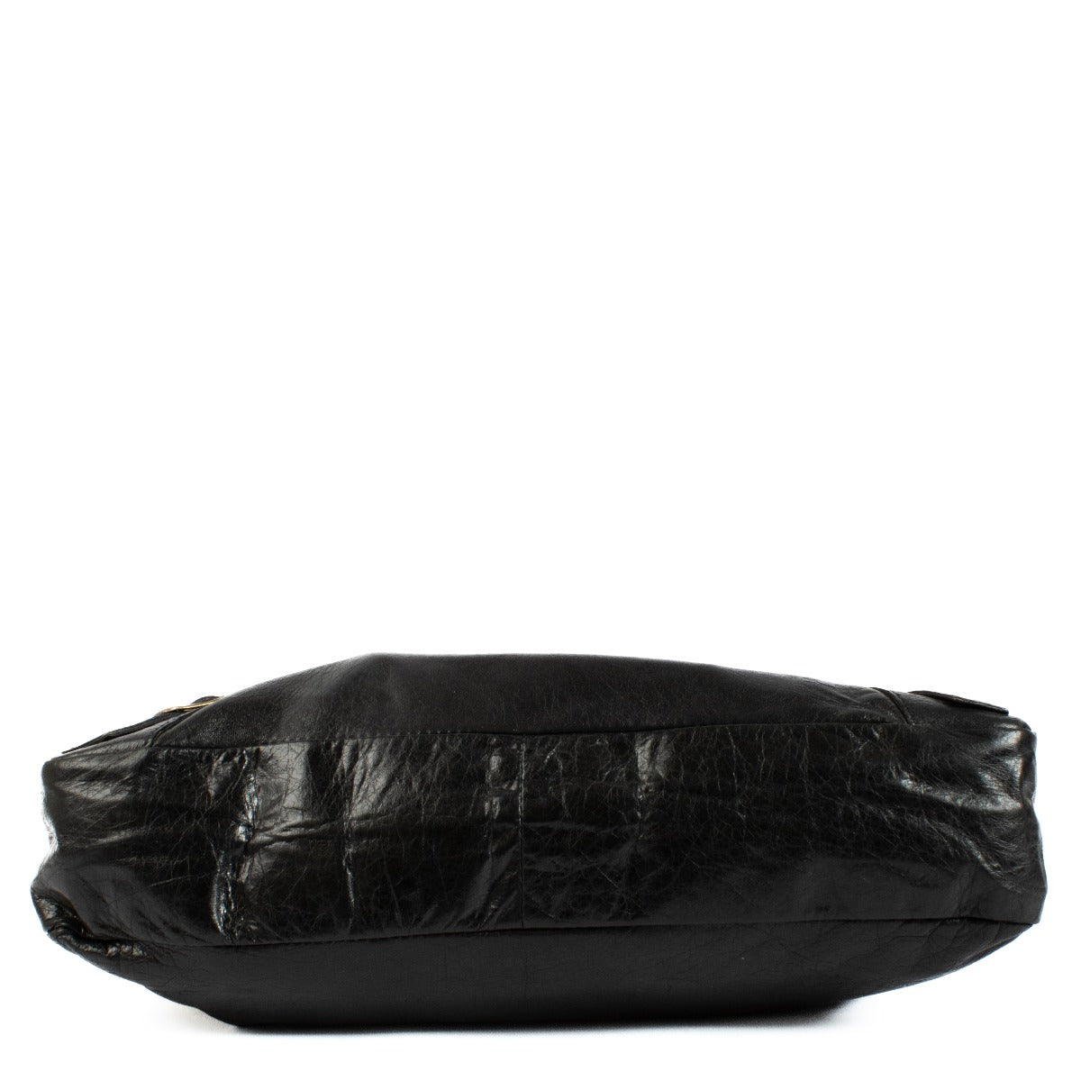 Balenciaga Zwart Chevre Lederen Platte Stud Le Dix Lariat Tas