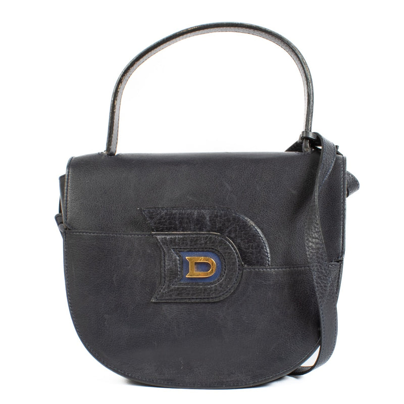 Shop safe online at Labellov in Antwerp, Brussels and Knokke this 100% authentic second hand Delvaux Blue Leather Top Handle