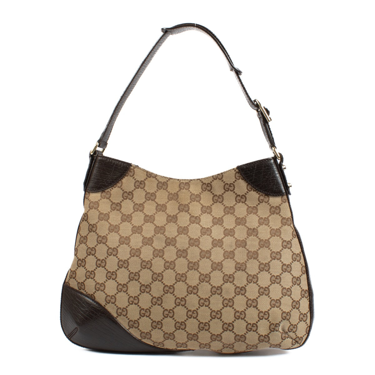 Shop safe online at Labellov in Antwerp, Brussels and Knokke this 100% authentic second hand Gucci GG Canvas Hobo Bag