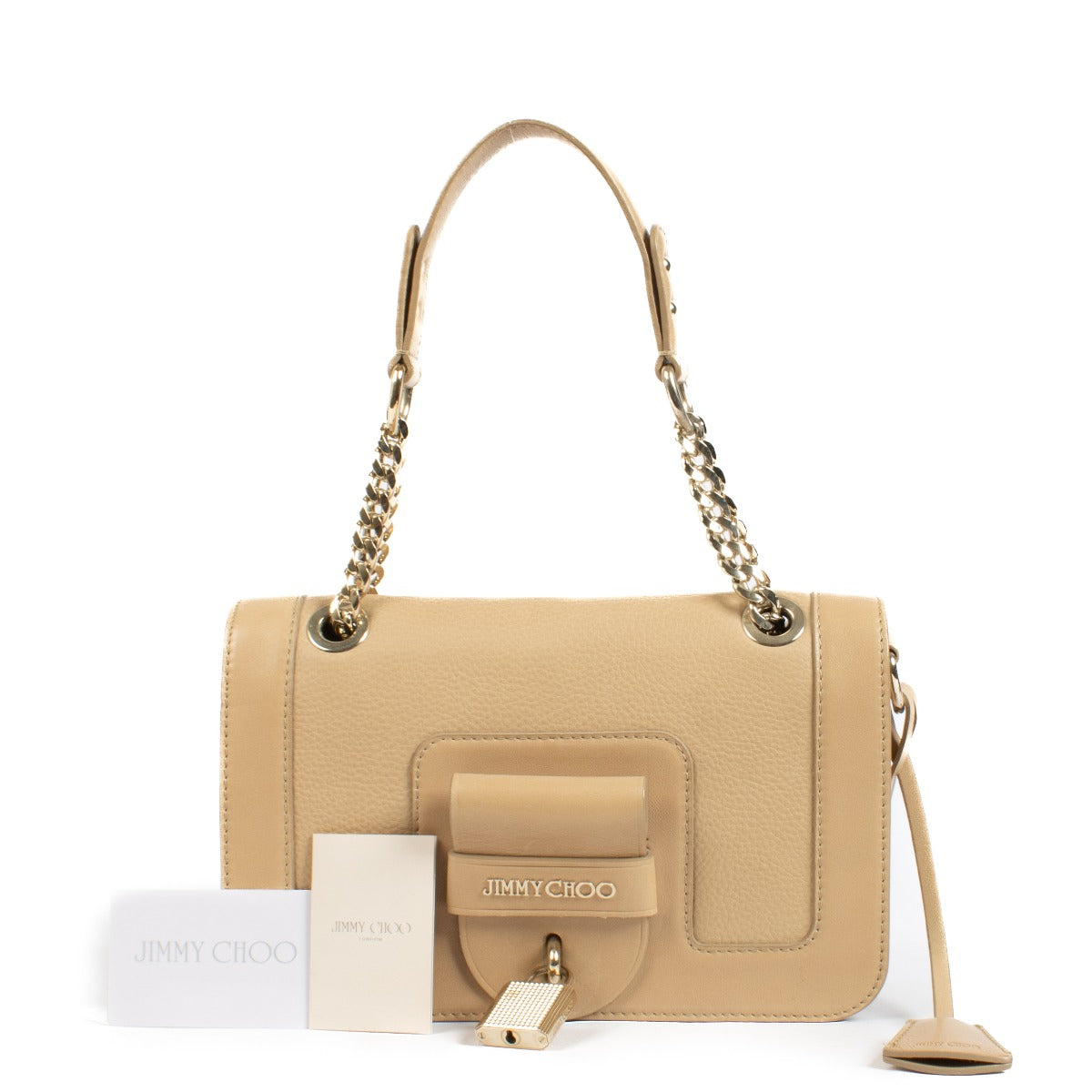 Shop 100% authentic secondhand Jimmy Choo Beige Chain Bag on Labellov.com