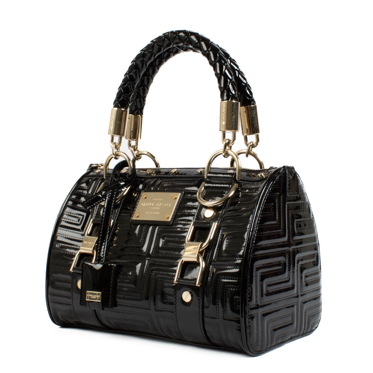 Shop 100% authentic secondhand Versace Black Patent Snap Out Of It Bag on Labellov.com
