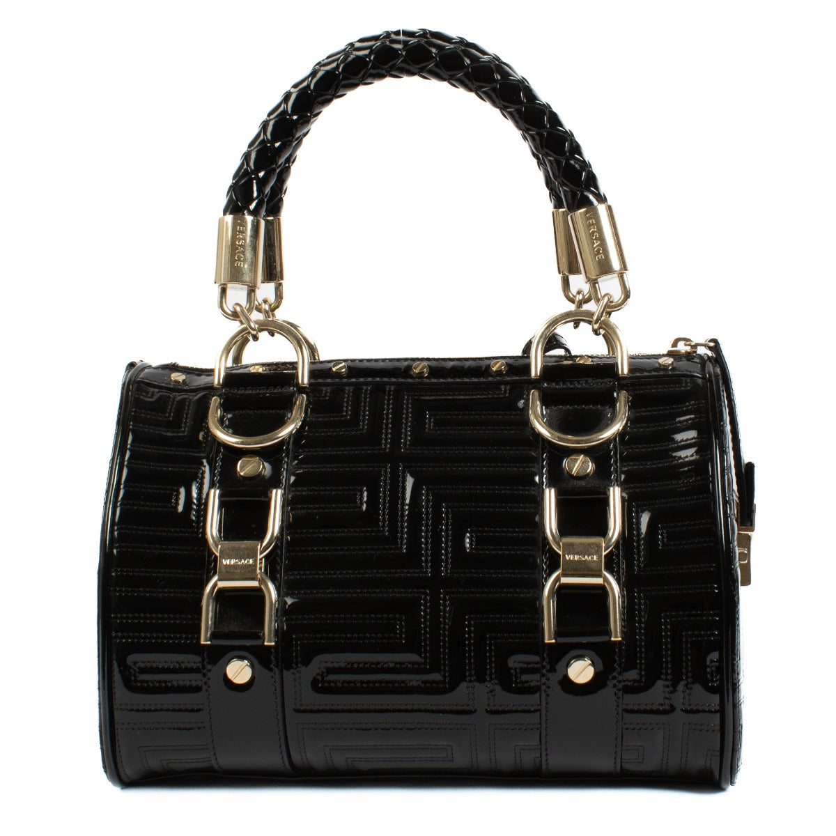 Shop 100% authentic secondhand Versace Black Patent Snap Out Of It Bag on Labellov.com