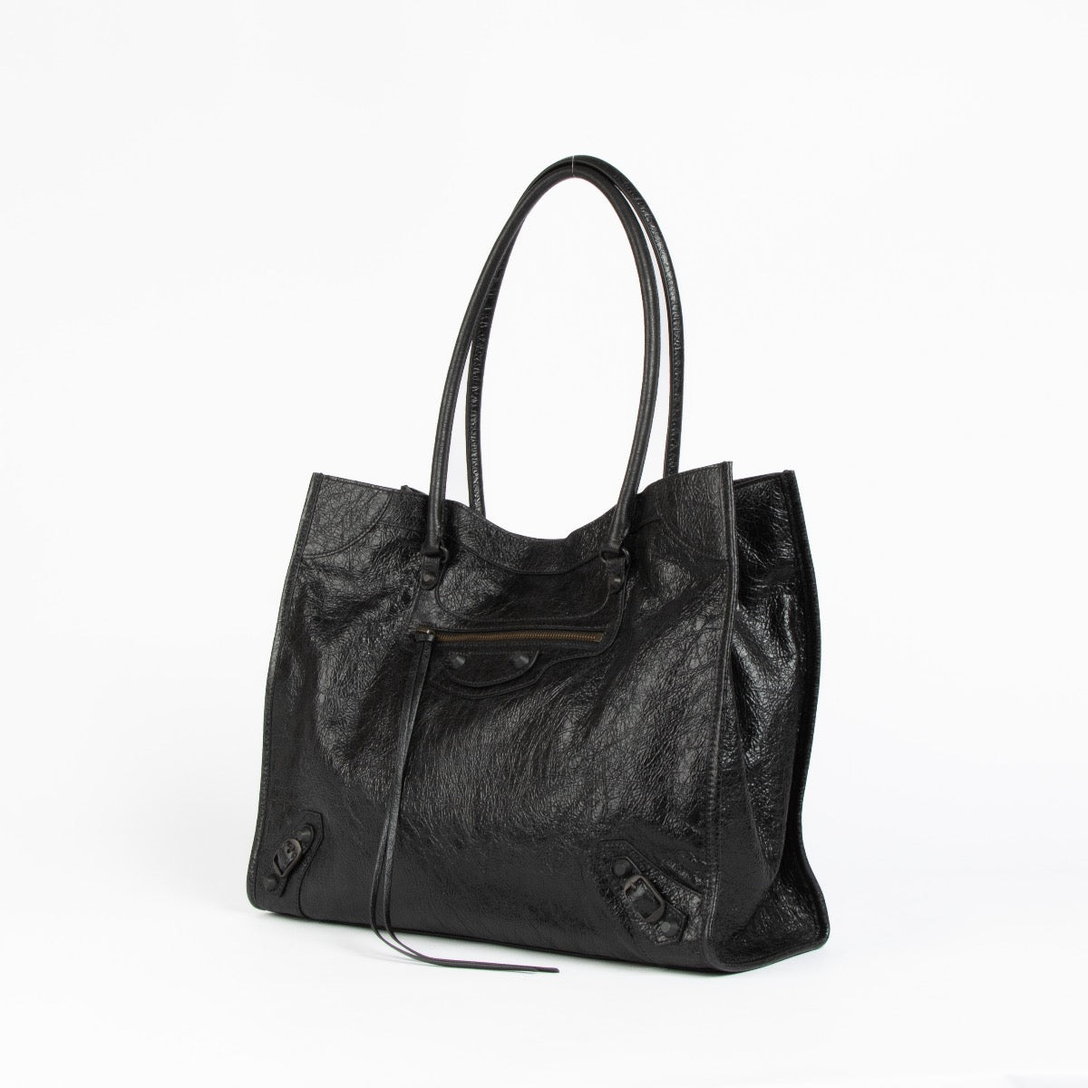 Authentic pre-loved Balenciaga Black Le City Medium Tote bag on Labellov.com