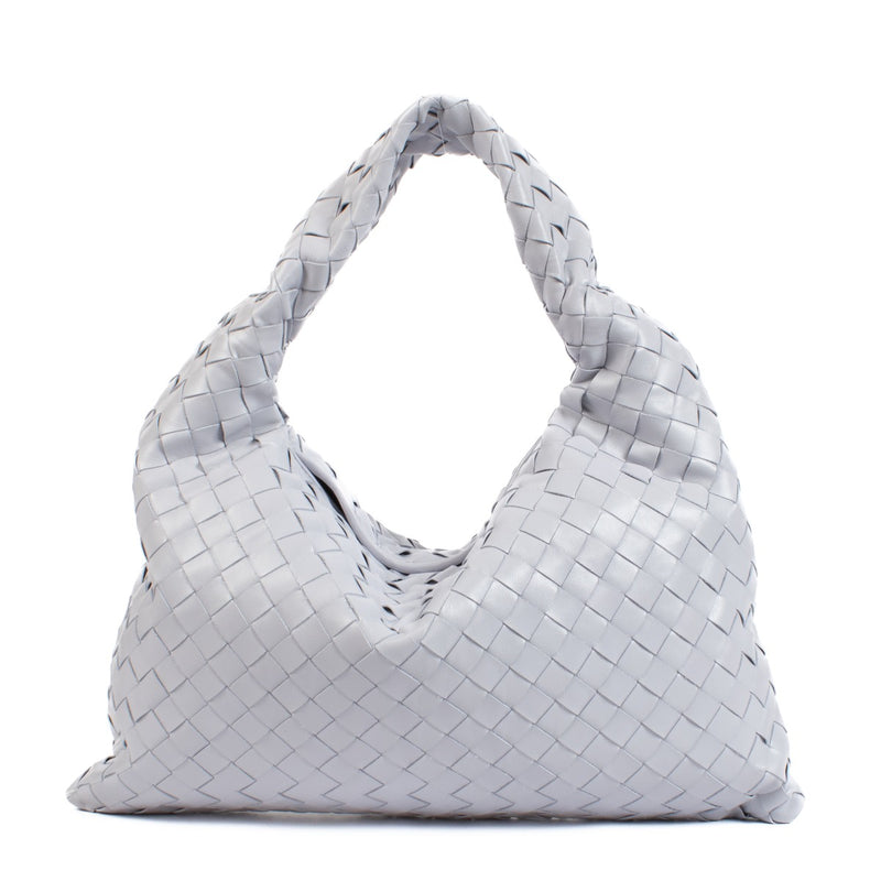 Bottega Veneta Oyster Intrecciato Small Hop Bag