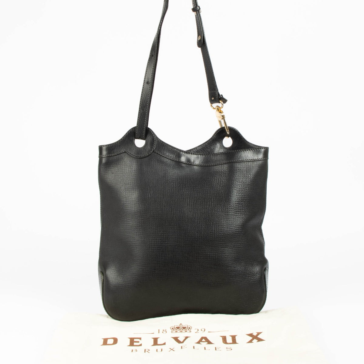 Delvaux Black Leather Shoulder Bag