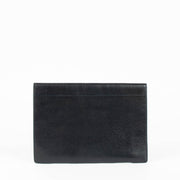 Delvaux blue leather clutch minimalist elegant evening bag