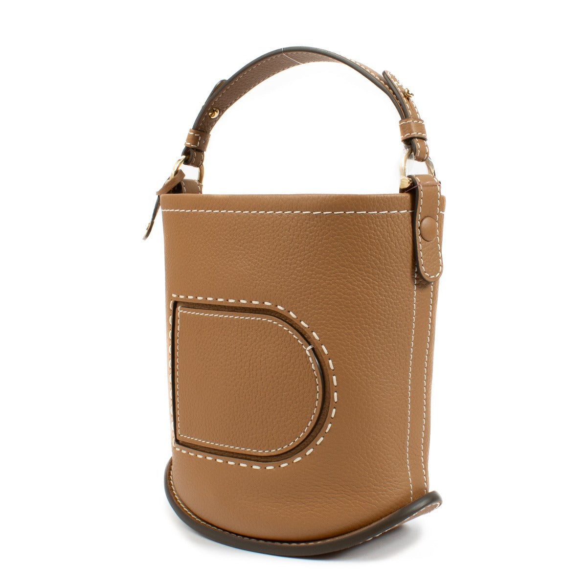 Delvaux Vegetal Pin Mini Bucket Surpiqué Bag