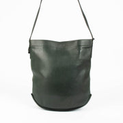 Delvaux Le Pin green leather crossbody bag minimalist luxury