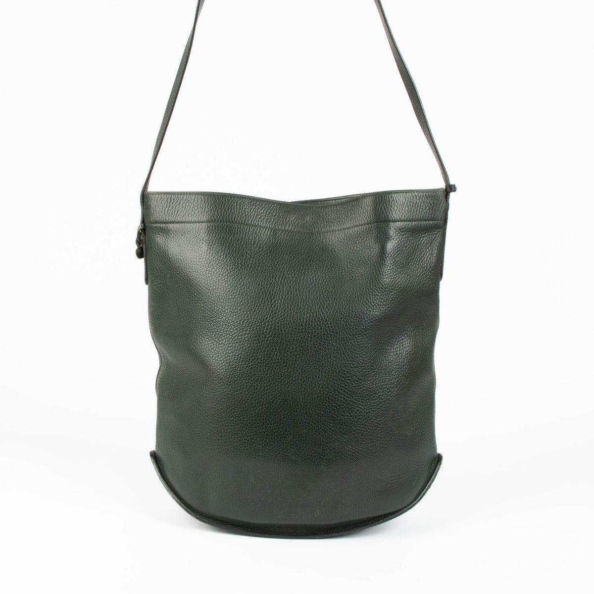 Delvaux Le Pin green leather crossbody bag minimalist luxury