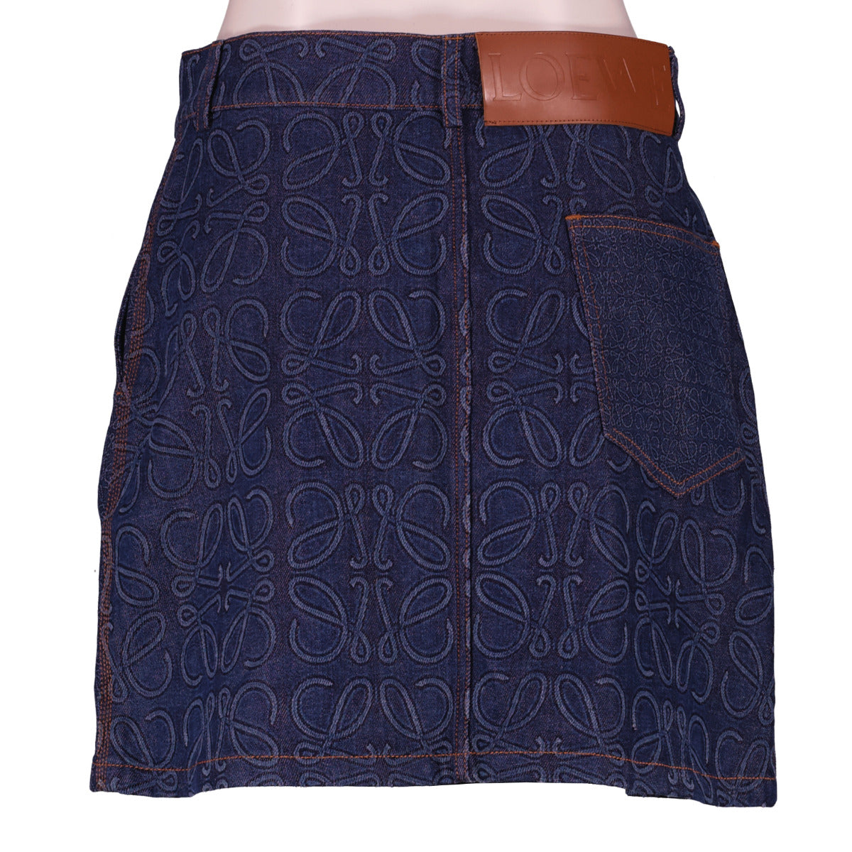 Loewe Denim Logo Skirt - size 38 aan de beste prijs bij Labellov tweedehands luxe in Antwerpen en Knokke