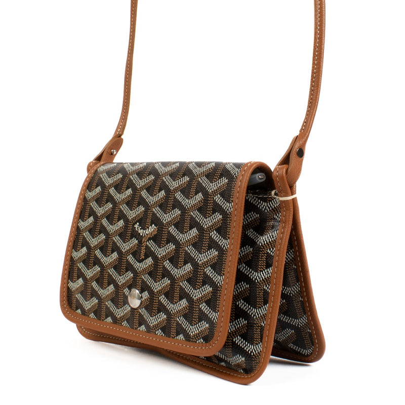 Goyard Black/Tan Plume Pocket Wallet Crossbody Bag