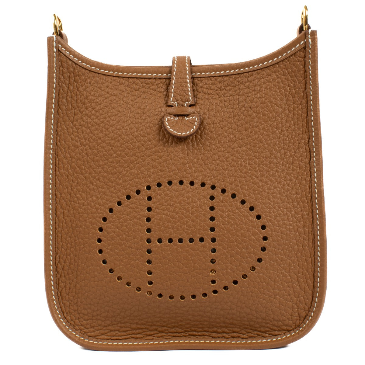 Discover the Hermès Evelyne bag at Labellov, featuring a minimalist design and iconic perforated H.