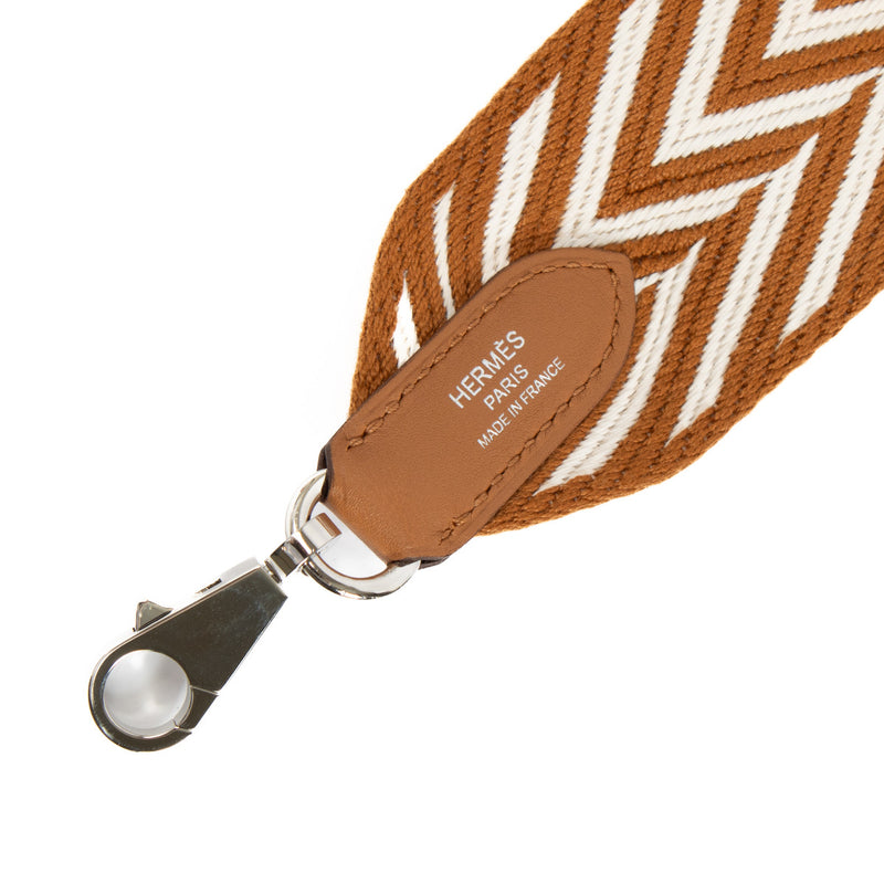Hermès Gold Sangle ZigZag 50 mm Bag Strap