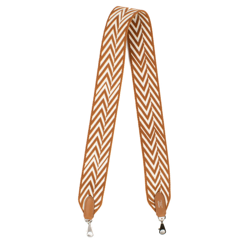 Hermès Cognac ZigZag Sangle 50 Strap aan de beste prijs bij Labellov tweedehands luxe in Antwerpen en Knokke.