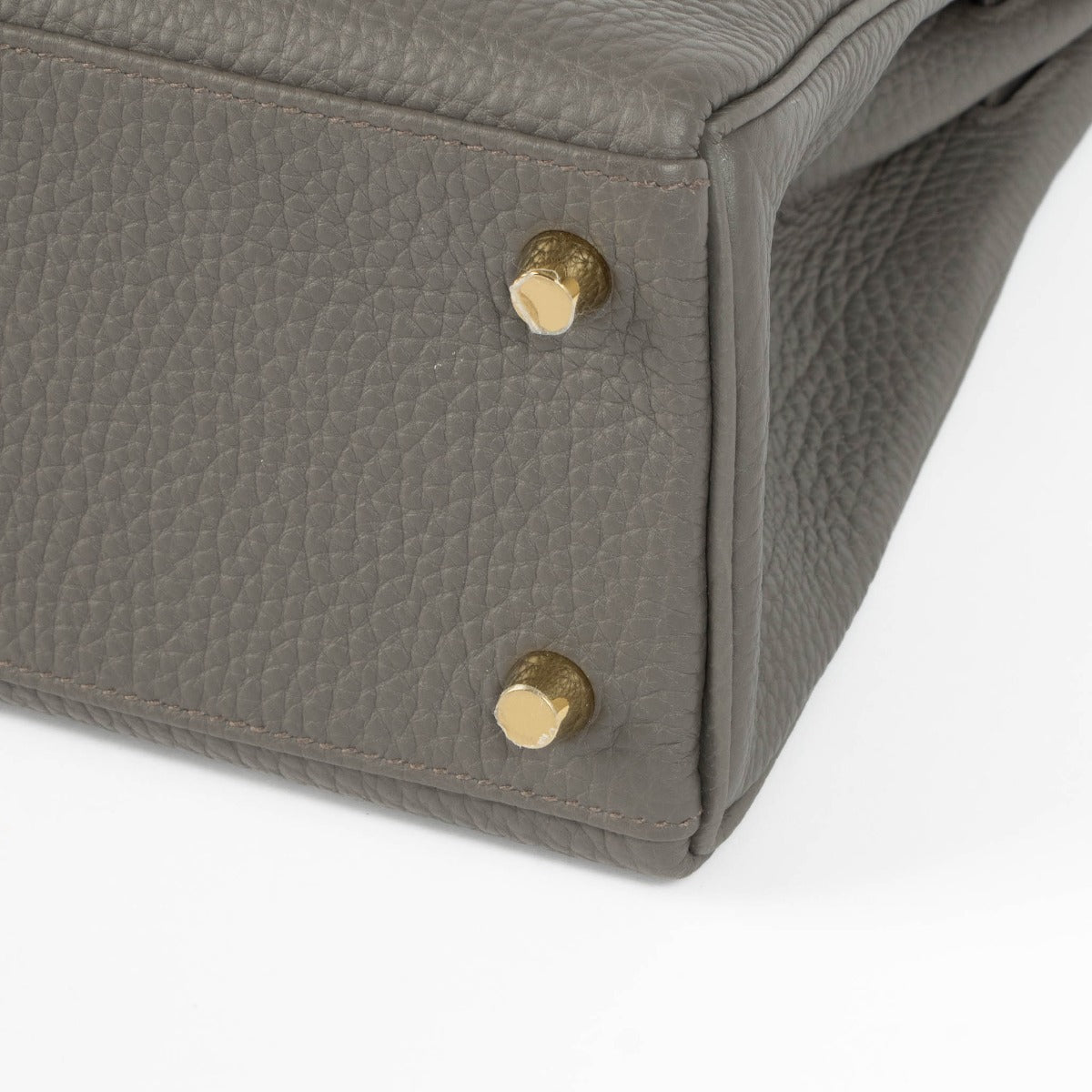 Hermès Kelly 25 Gris Étain Togo GHW