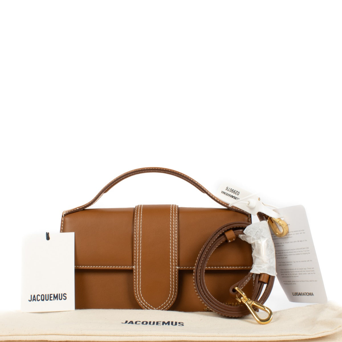 Jacquemus Light Brown Leather Le Grand Bambino Bag