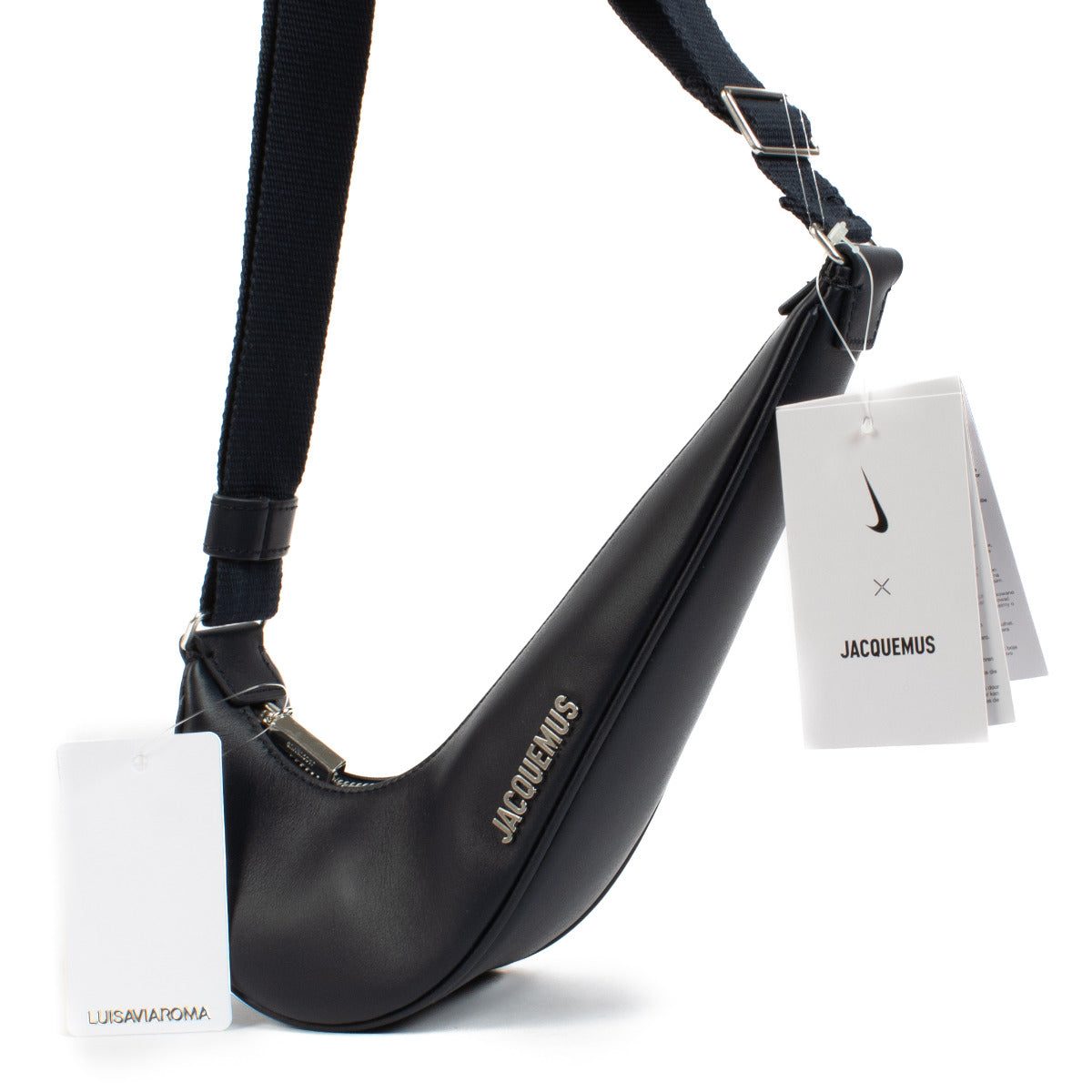Jacquemus x Nike Navy Blue Le Swoosh Bag