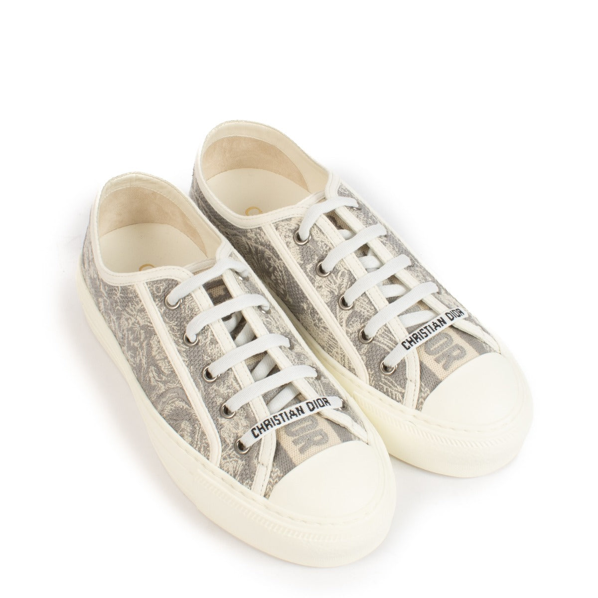 Shop 100% authentic secondhand Christian Dior Grey Toile Sneakers - Size 36 on Labellov.com
