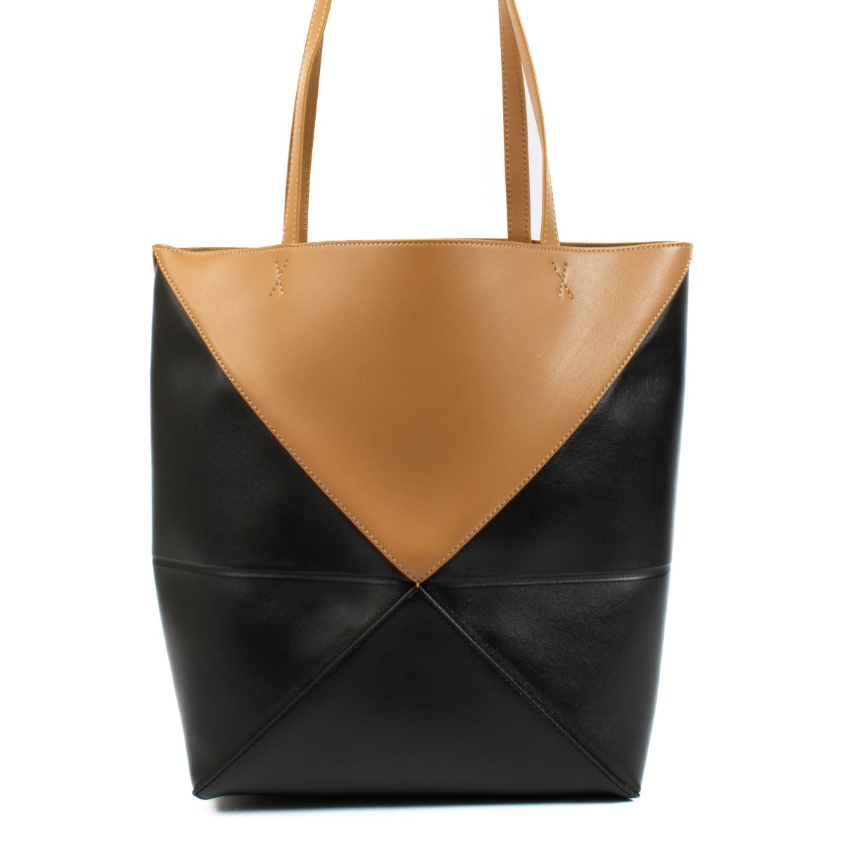 Sac cabas pliable Loewe Puzzle Warm Desert/Black