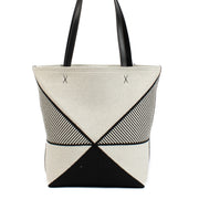 Loewe Canvas/Calfskin Medium Puzzle Fold Tote Bag