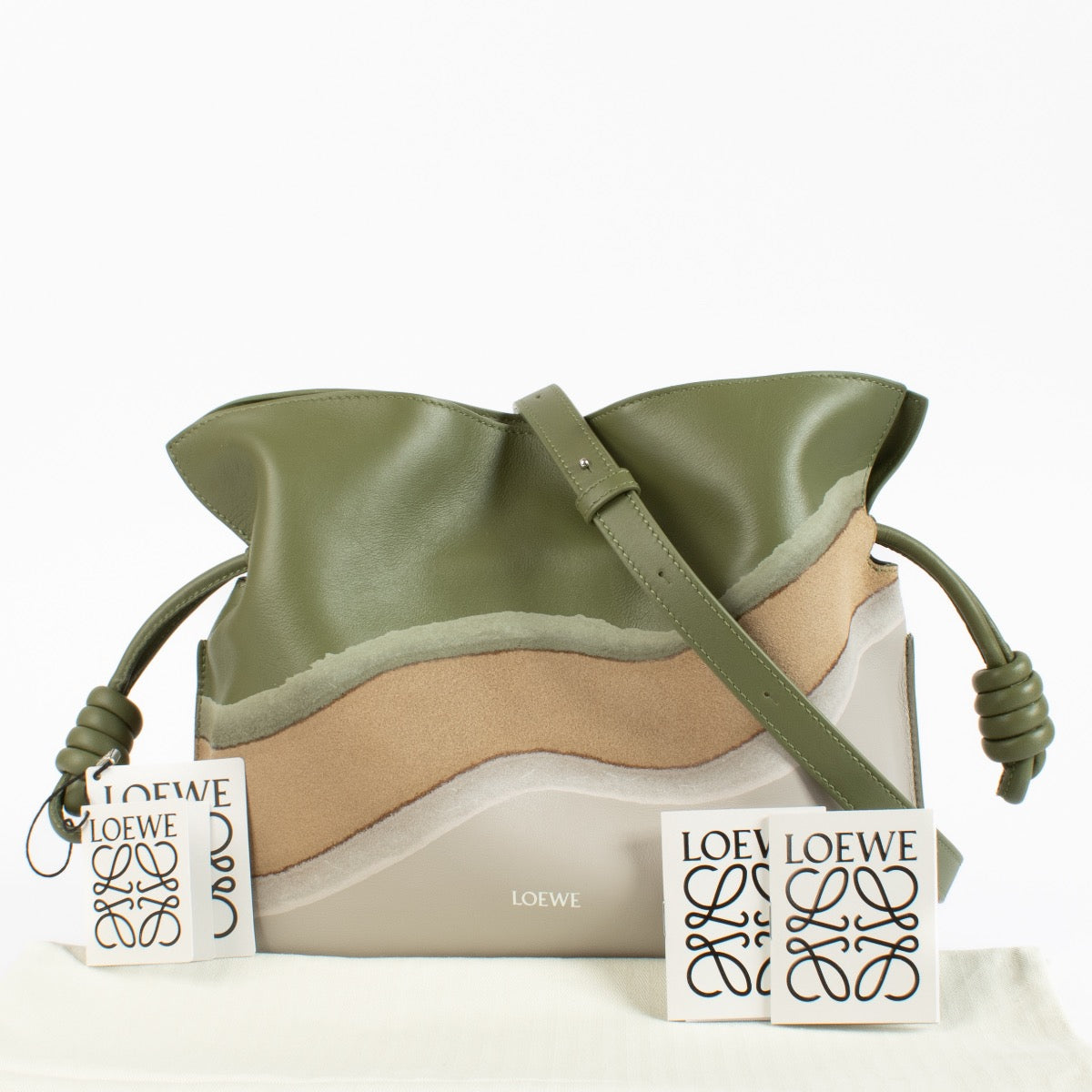 Pochette moyenne Loewe Avocado Flamenco Surplus