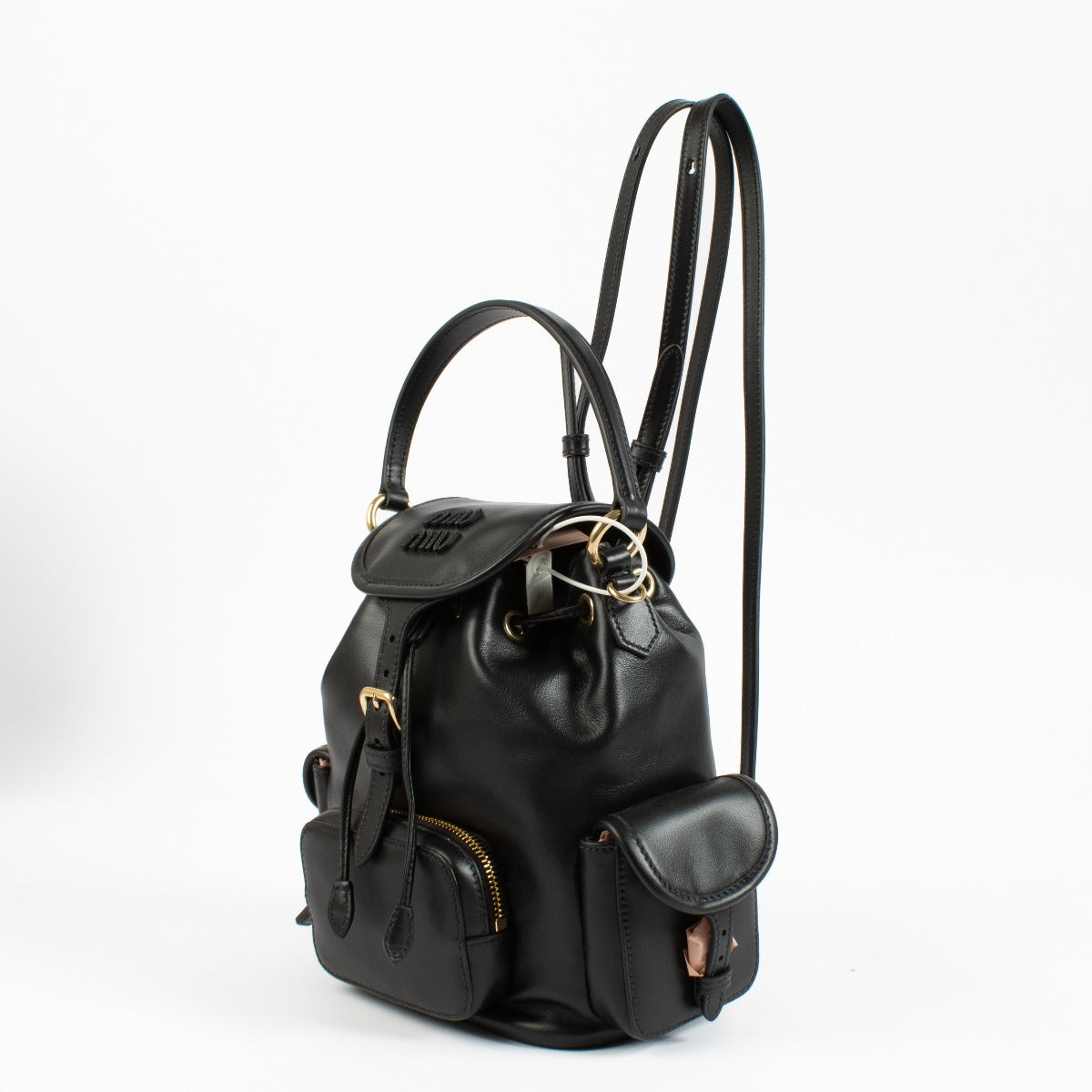 Miu Miu Black Leather Backpack