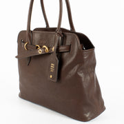 Authentic Preloved Miu Miu Brown Adventure Bag Top Handle on Labellov.com