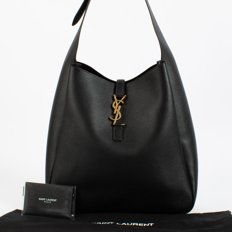 Saint Laurent Black Le 5 à 7 Supple Large Bag