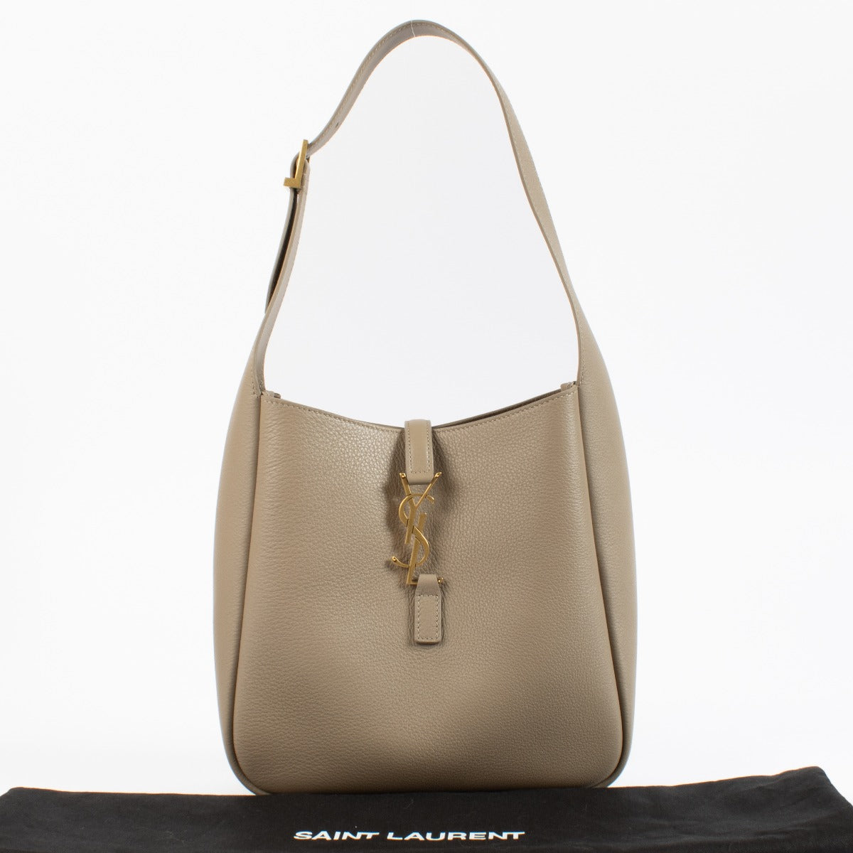Saint Laurent Dusty Grey Le 5 à 7 Supple Small Bag