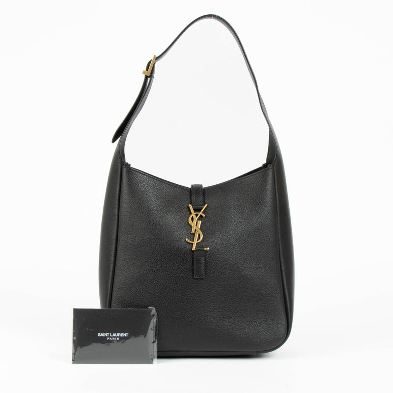 Saint Laurent Black Le 5 à 7 Supple Small Hobo Bag