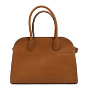 The Row Natural Saddle Leather Soft Margaux 10 Bag