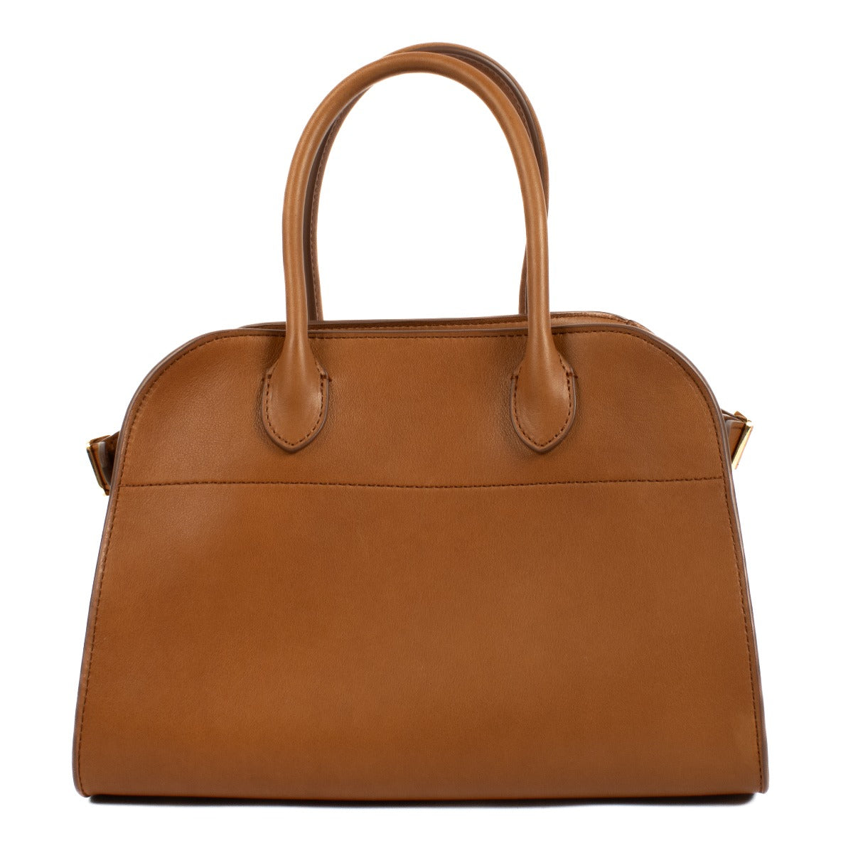 The Row Natural Saddle Leather Soft Margaux 10 Bag