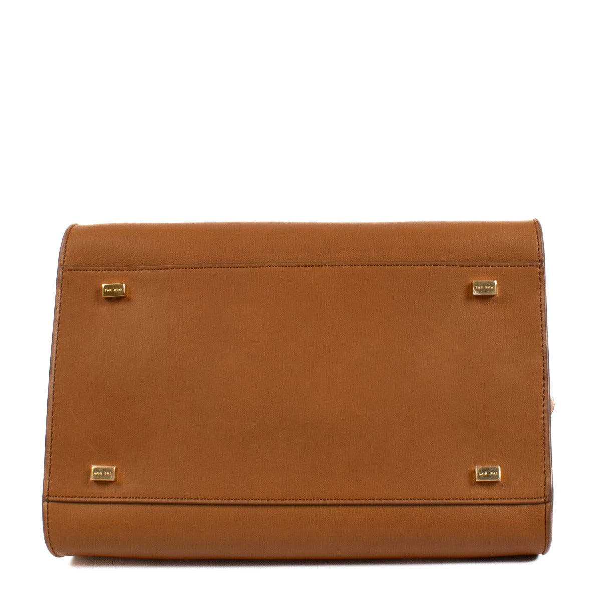 The Row Natural Saddle Leather Soft Margaux 10 Bag