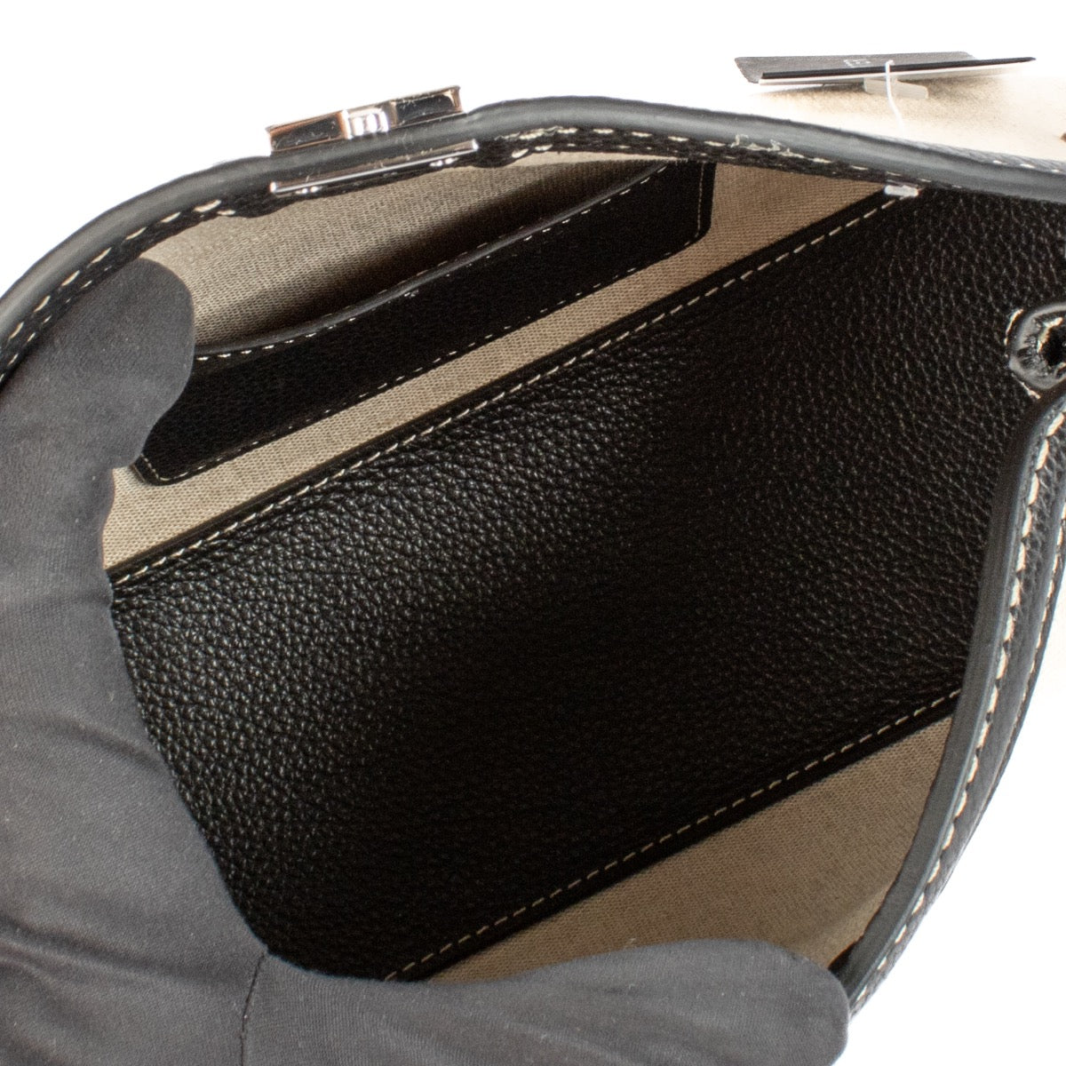 shop 100% authentic second hand Toteme T-Lock Canvas Clutch on Labellov.com