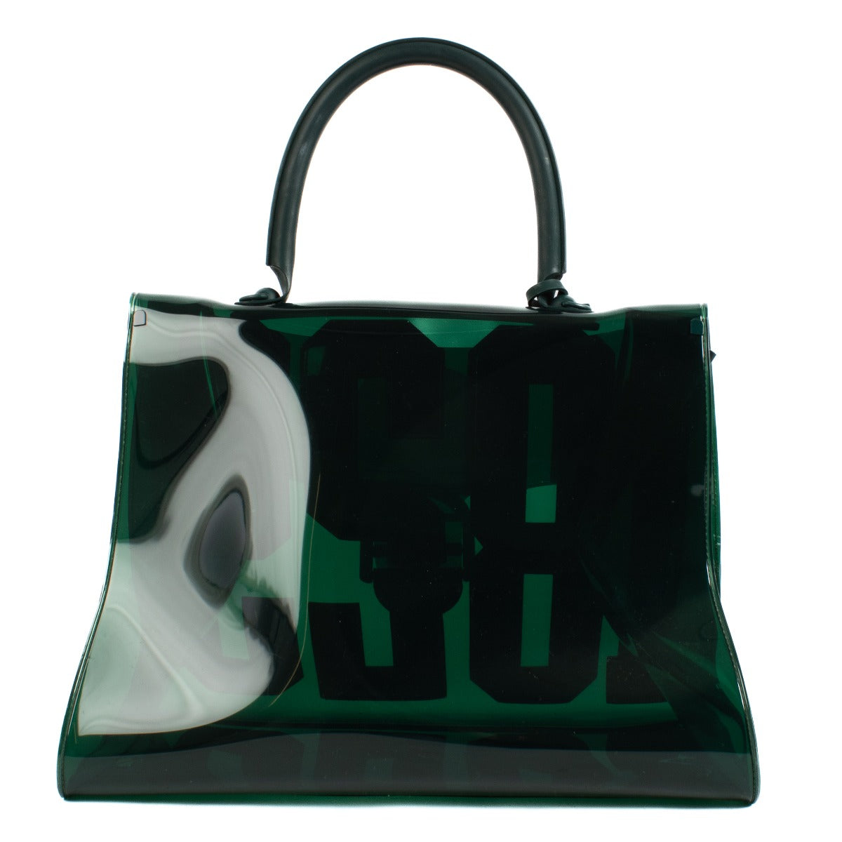 Delvaux Groen Vinyl Brillant The Hero Tas