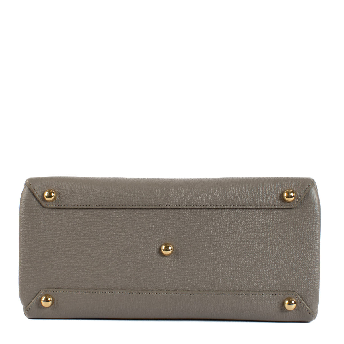 Sac à main Burberry Banner en cuir gris