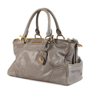 Miu Miu Grey Slouchy Shoulder Bag