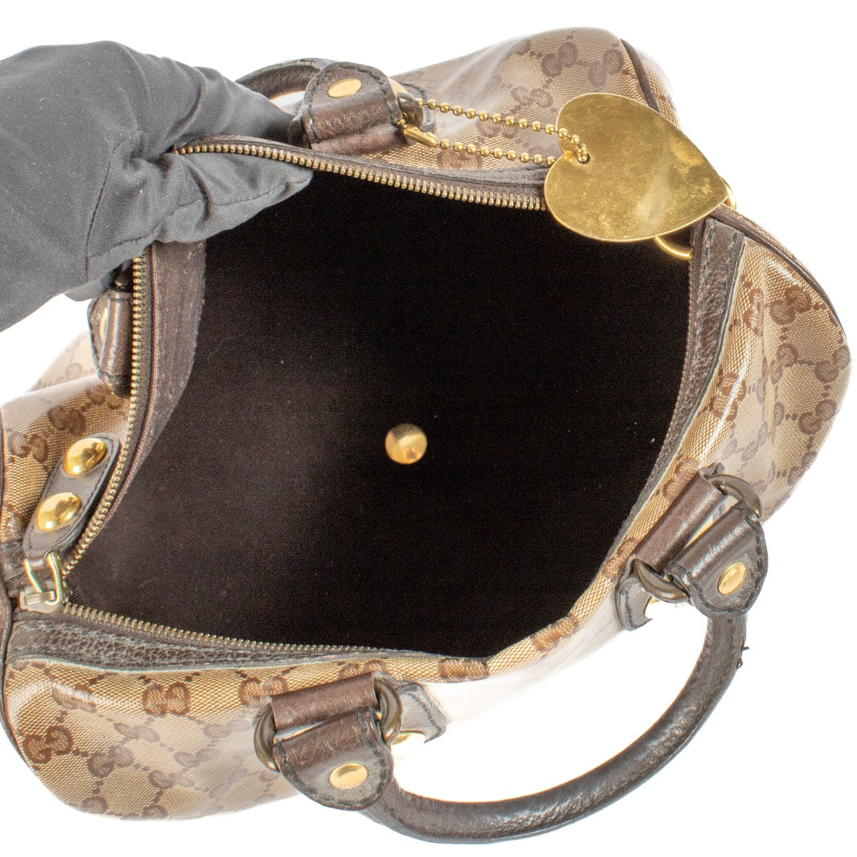shop 100% authentic second hand Gucci GG Crystal Babouska Boston Bag on Labellov.com
